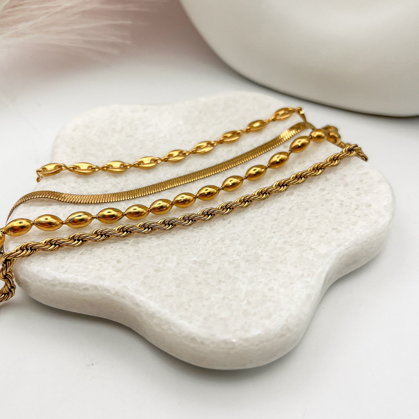 FIONA GRACE Bracelets Golden Hour Bracelet Stack- 4 Piece Set