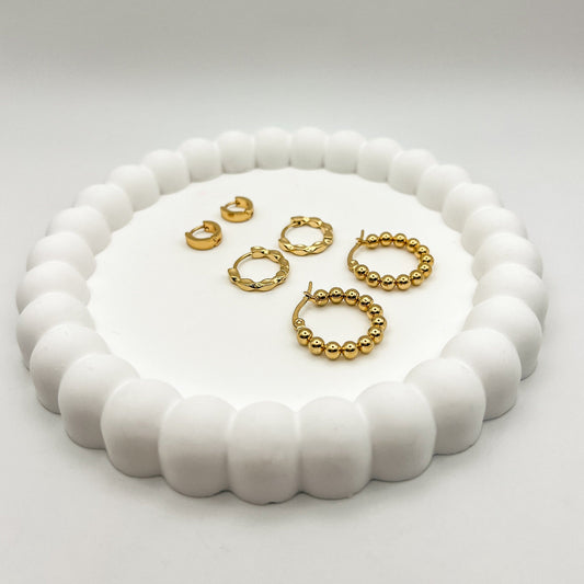 FIONA GRACE Earrings Hoop Trio Stack & Save Jenica's Favorite Fall Hoops