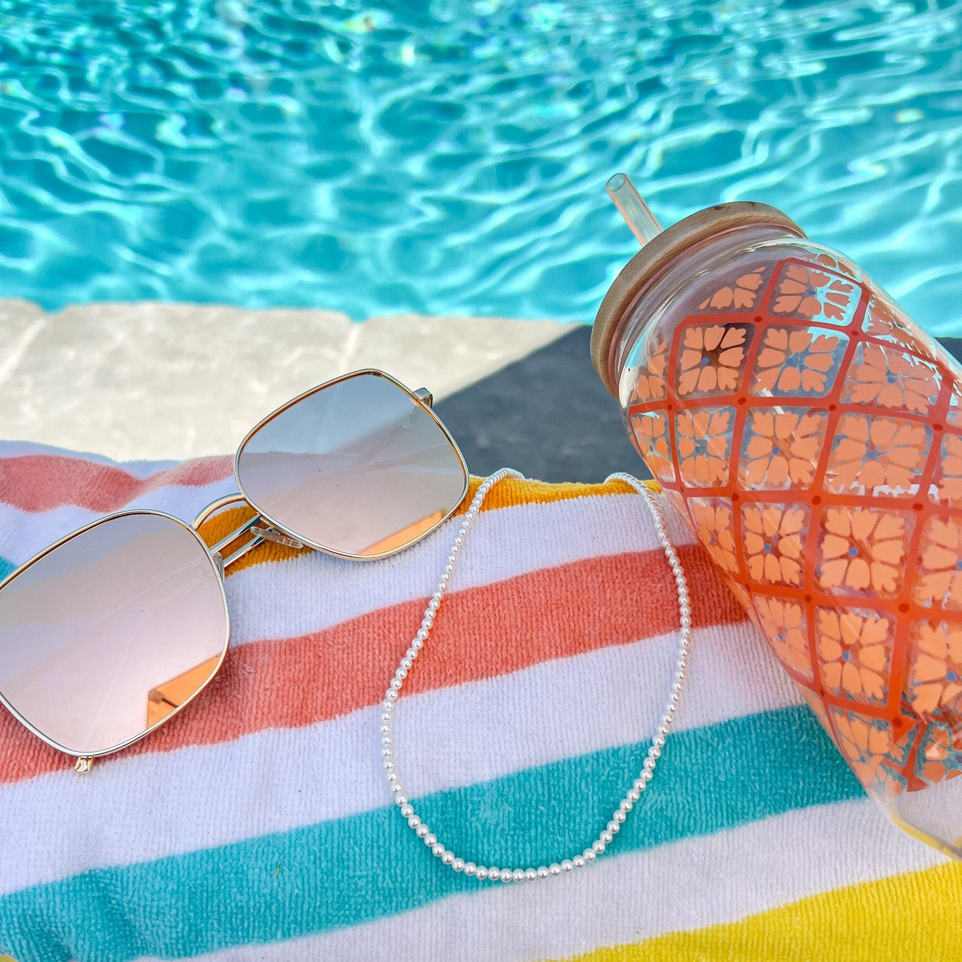 FIONA GRACE Necklaces Mini Pearl (3mm) Necklace With Extender, Waterproof