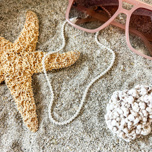 FIONA GRACE Necklaces Mini Pearl (3mm) Necklace With Extender, Waterproof