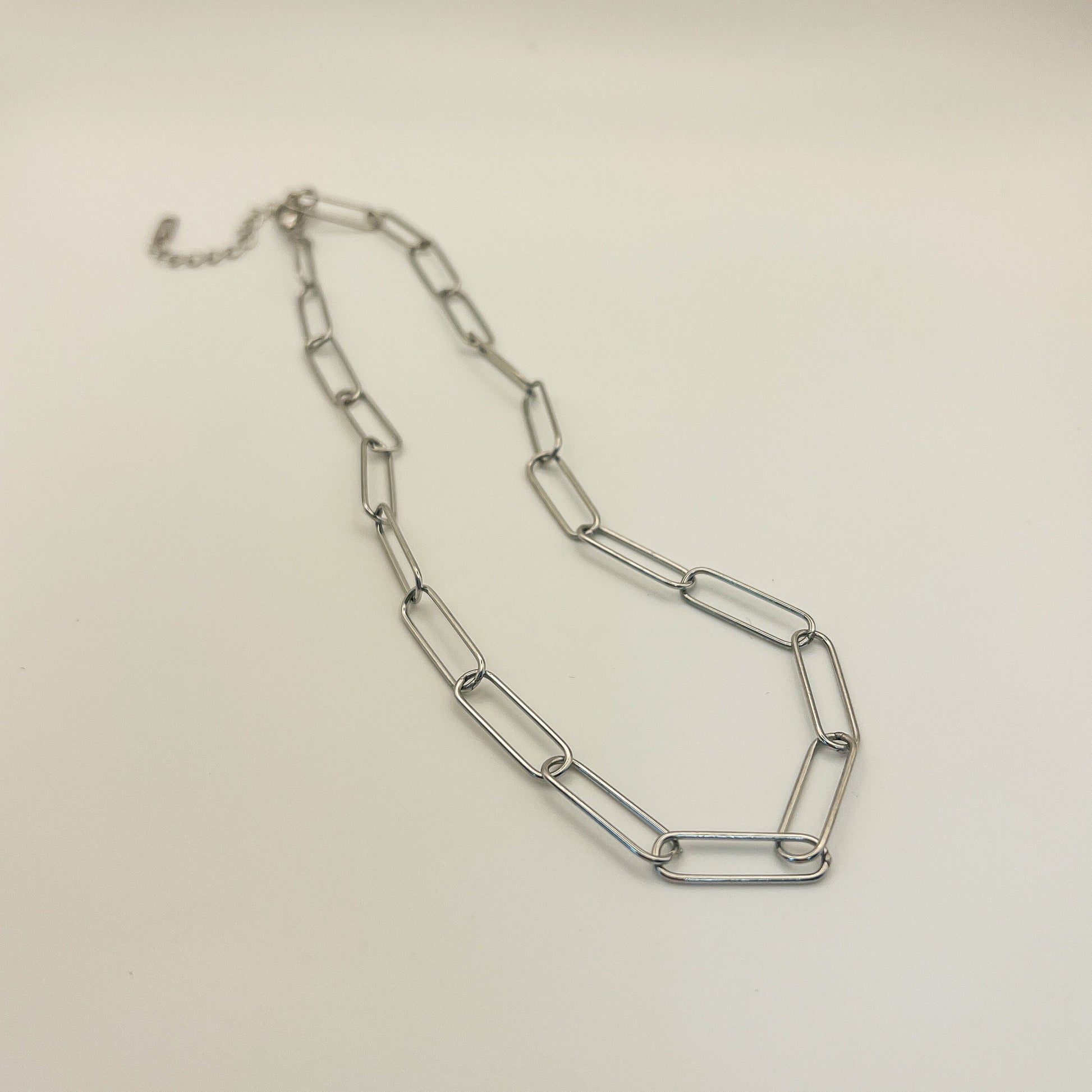 FIONA GRACE Necklaces Stainless Steel Paperclip Chain Necklace 18k Gold OR Stainless Steel