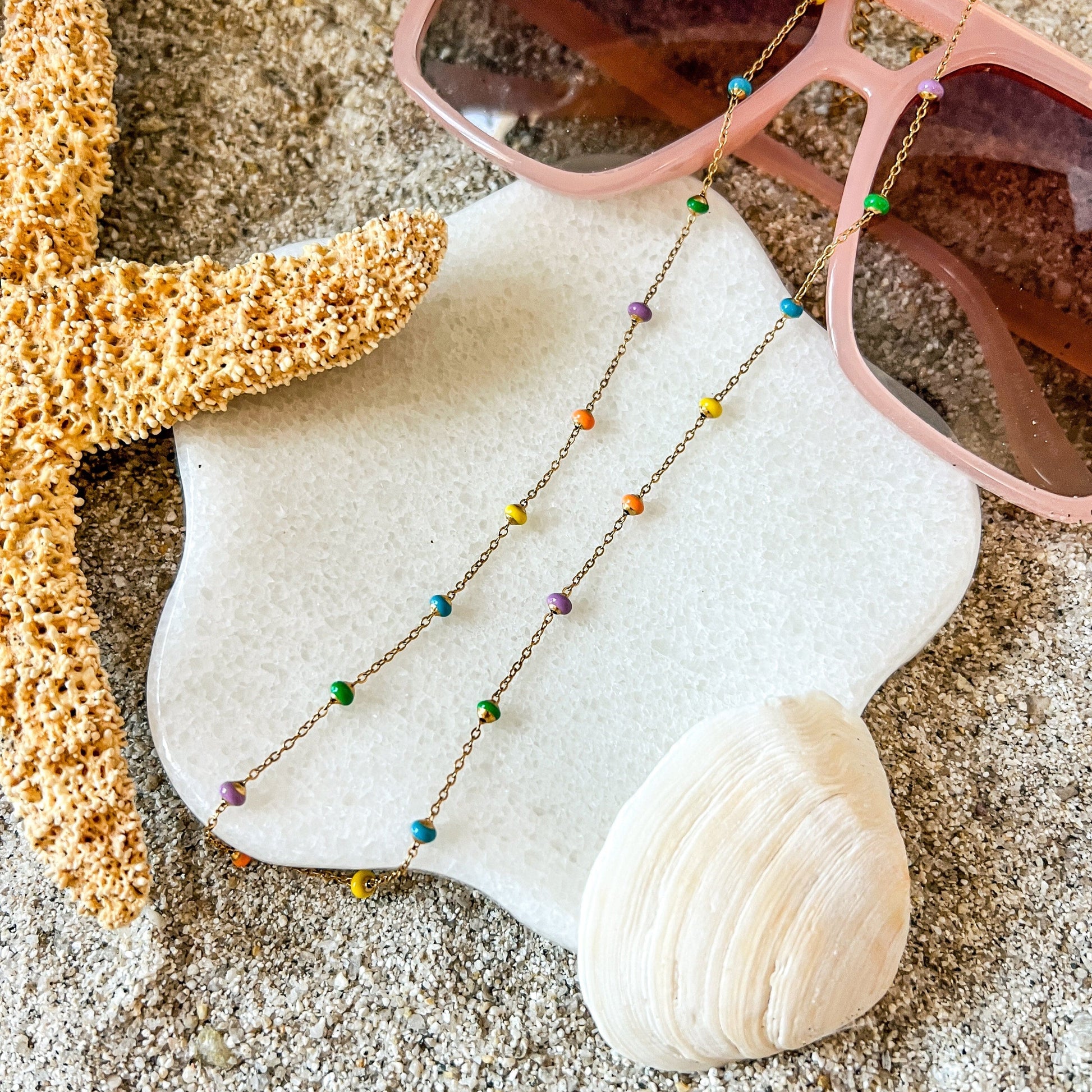 FIONA GRACE Necklaces Summer Sorbet Satellite Chain Necklace