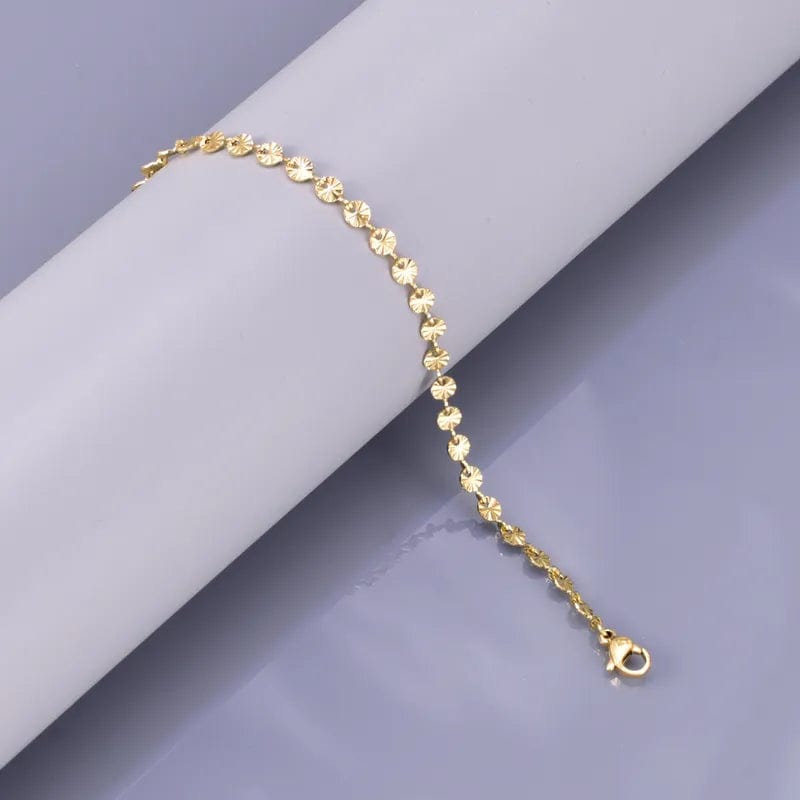 FIONA GRACE Anklet Sun Is Shining Gold Anklet, Waterproof