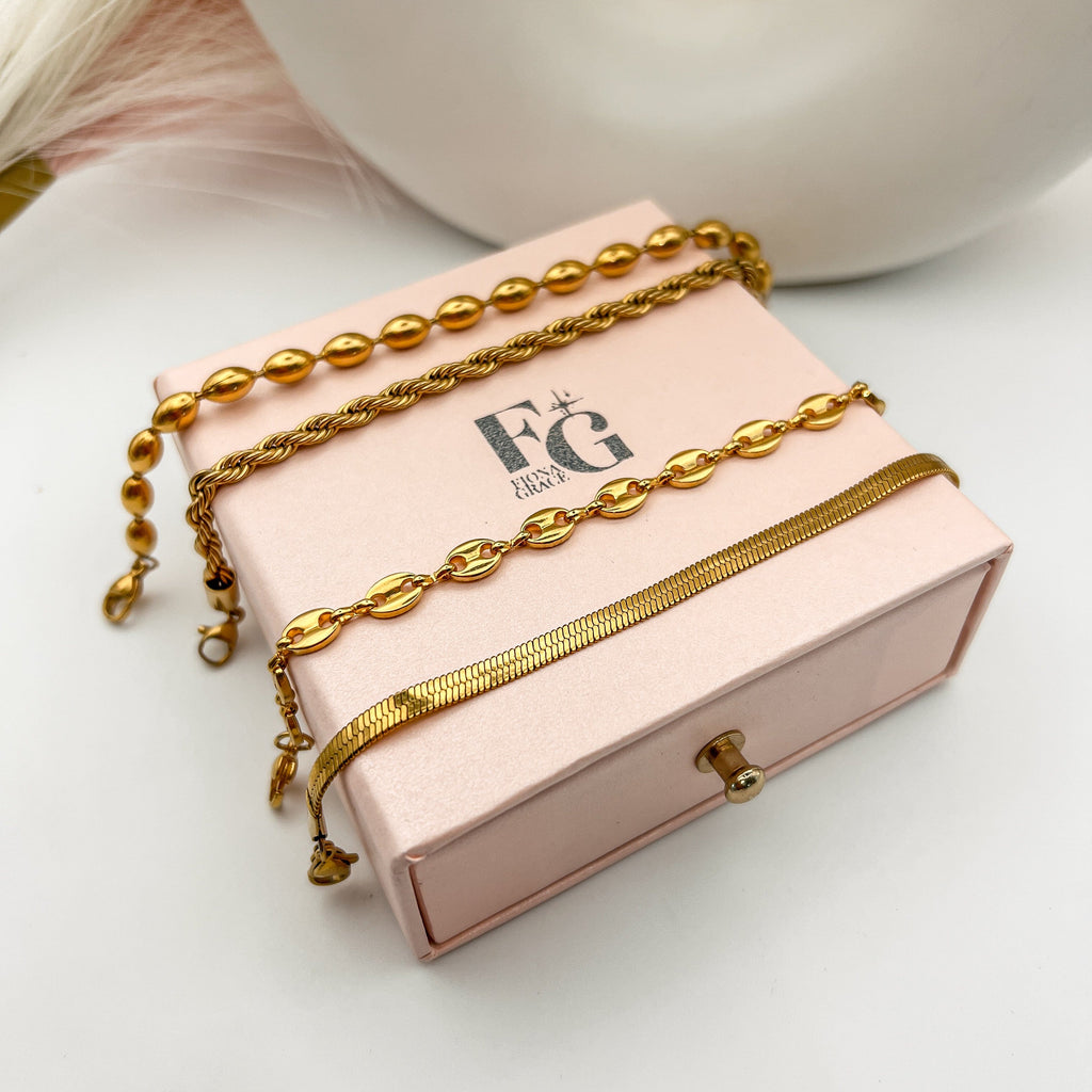 FIONA GRACE Bracelets Golden Hour Bracelet Stack- 4 Piece Set