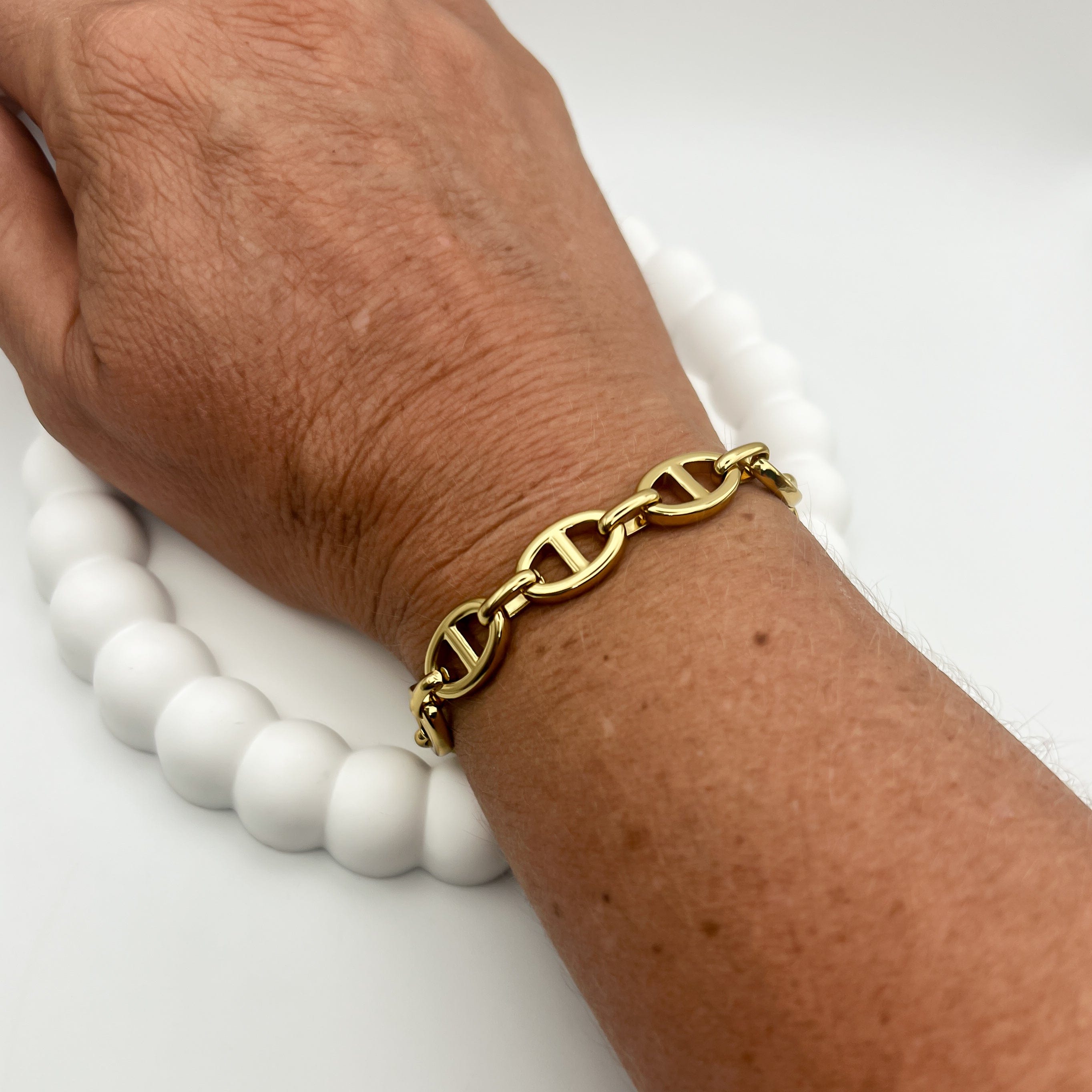 FIONA GRACE Bracelets Mariner Chain 18k Gold Bracelet