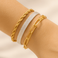 FIONA GRACE Bracelets TJG Mixed Metal Bracelet Stack
