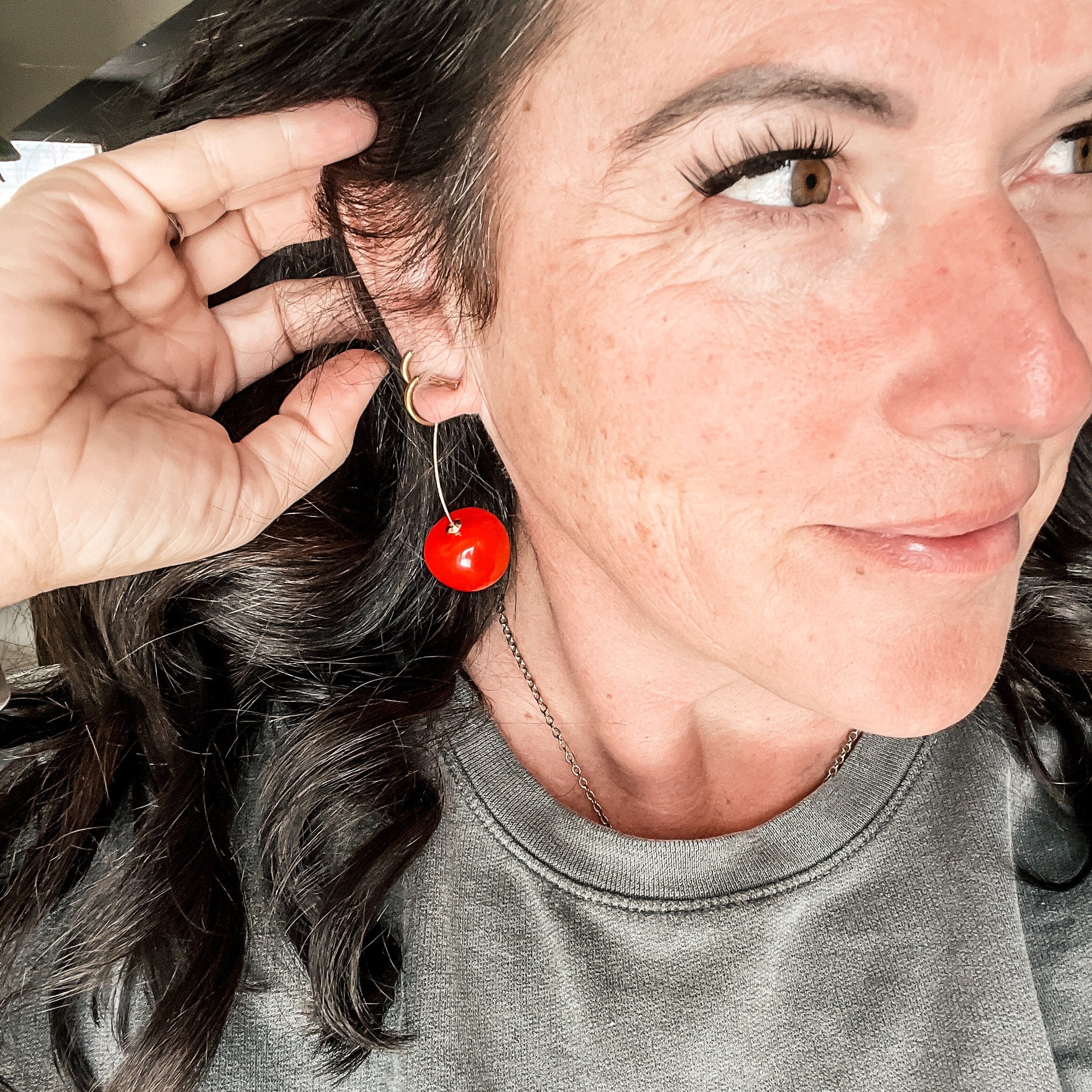 FIONA GRACE Earrings Cherry Drop Earrings