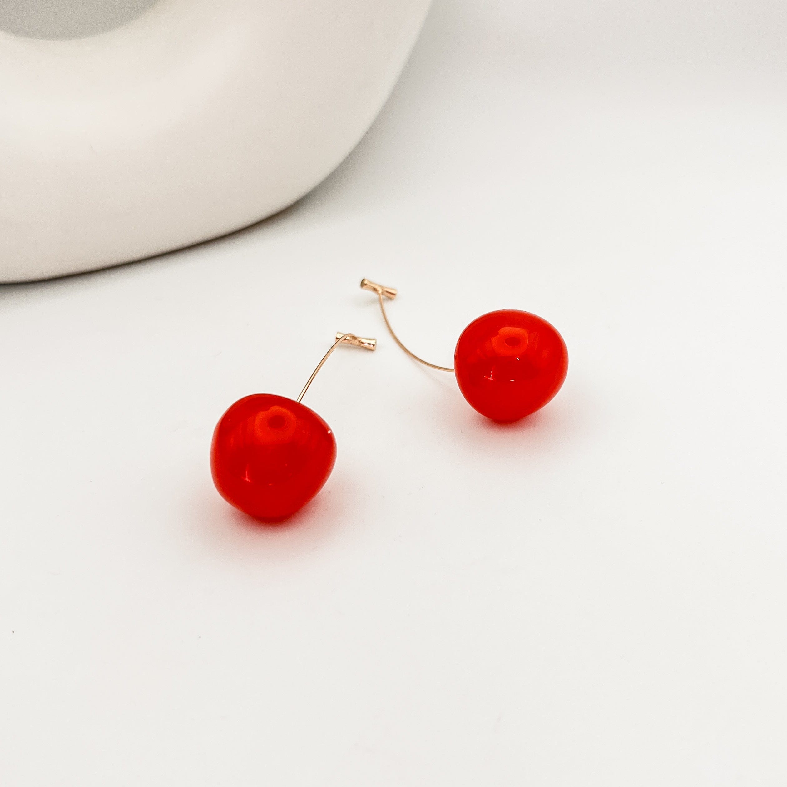 FIONA GRACE Earrings Cherry Red Cherry Drop Earrings