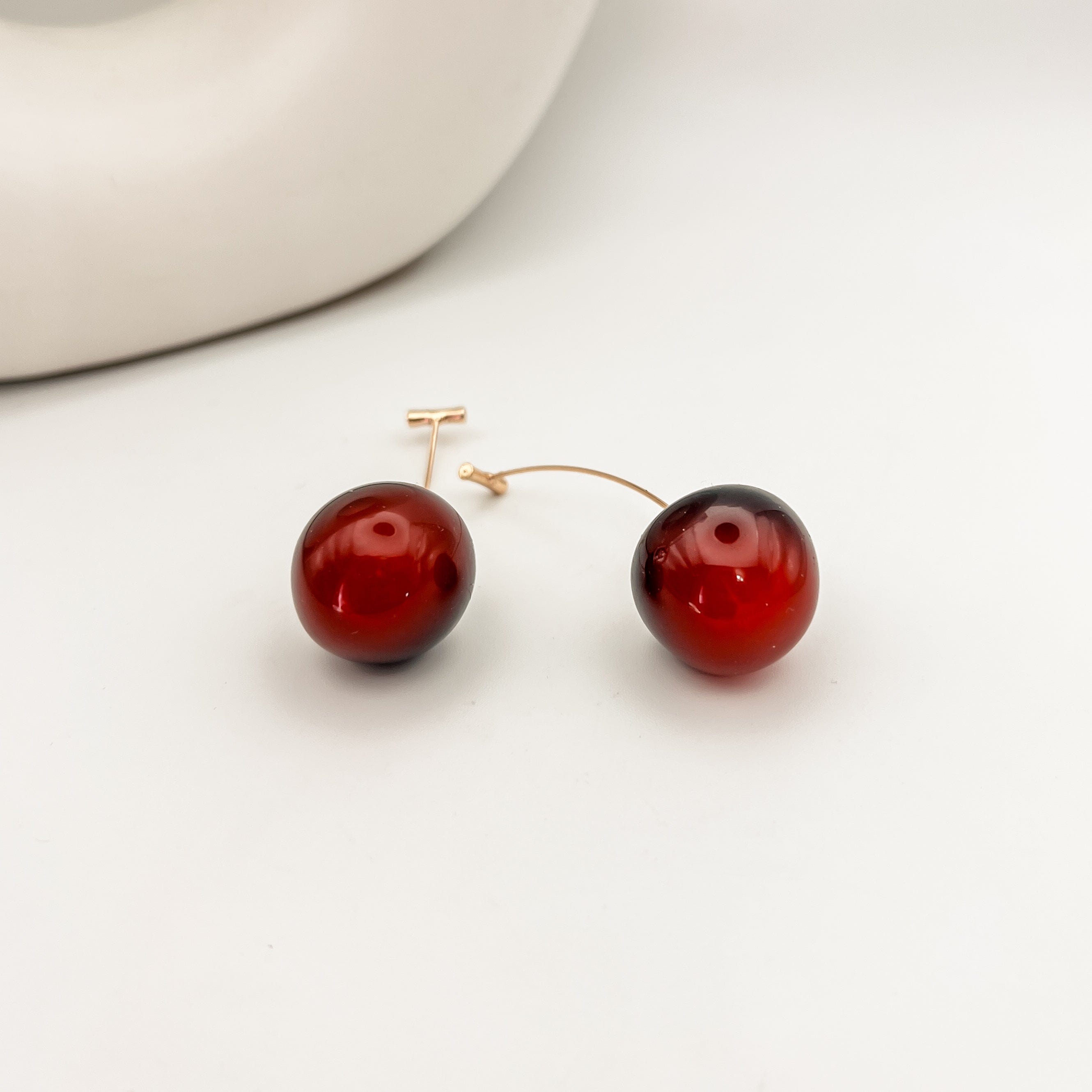 FIONA GRACE Earrings Dark Cherry Cherry Drop Earrings