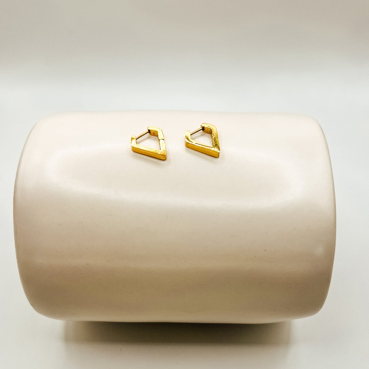 FIONA GRACE Earrings Diamond Shaped Gold Huggie Earrings