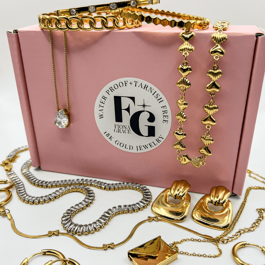 FIONA GRACE Jewelry Surprise & Shine Box- 3-Piece Mystery Jewelry Set ($90+ Value)