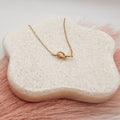 FIONA GRACE Necklaces A Forever Bond Gold Knot Necklace -18k Gold