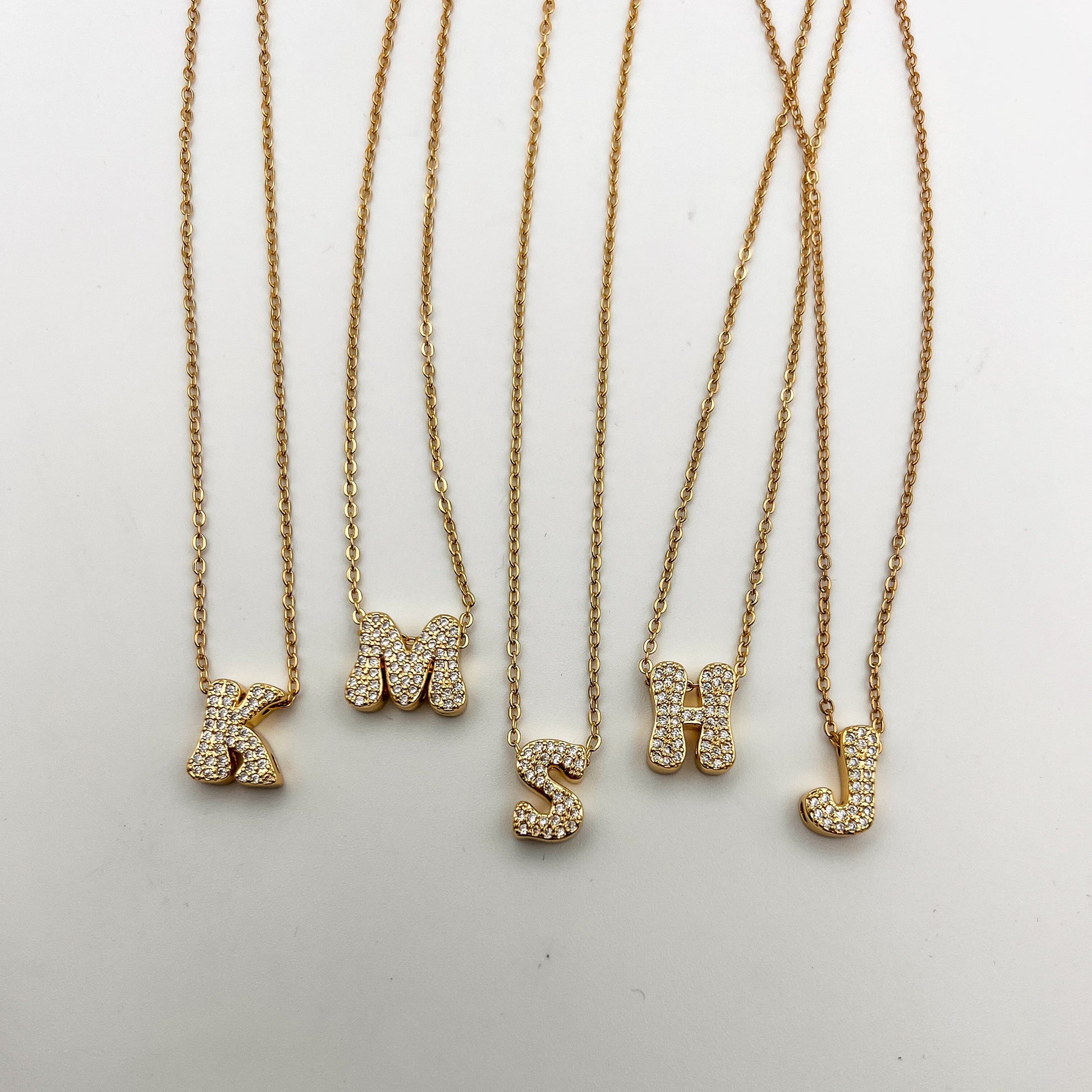 FIONA GRACE Necklaces A Sparkle Initial Letter Necklace