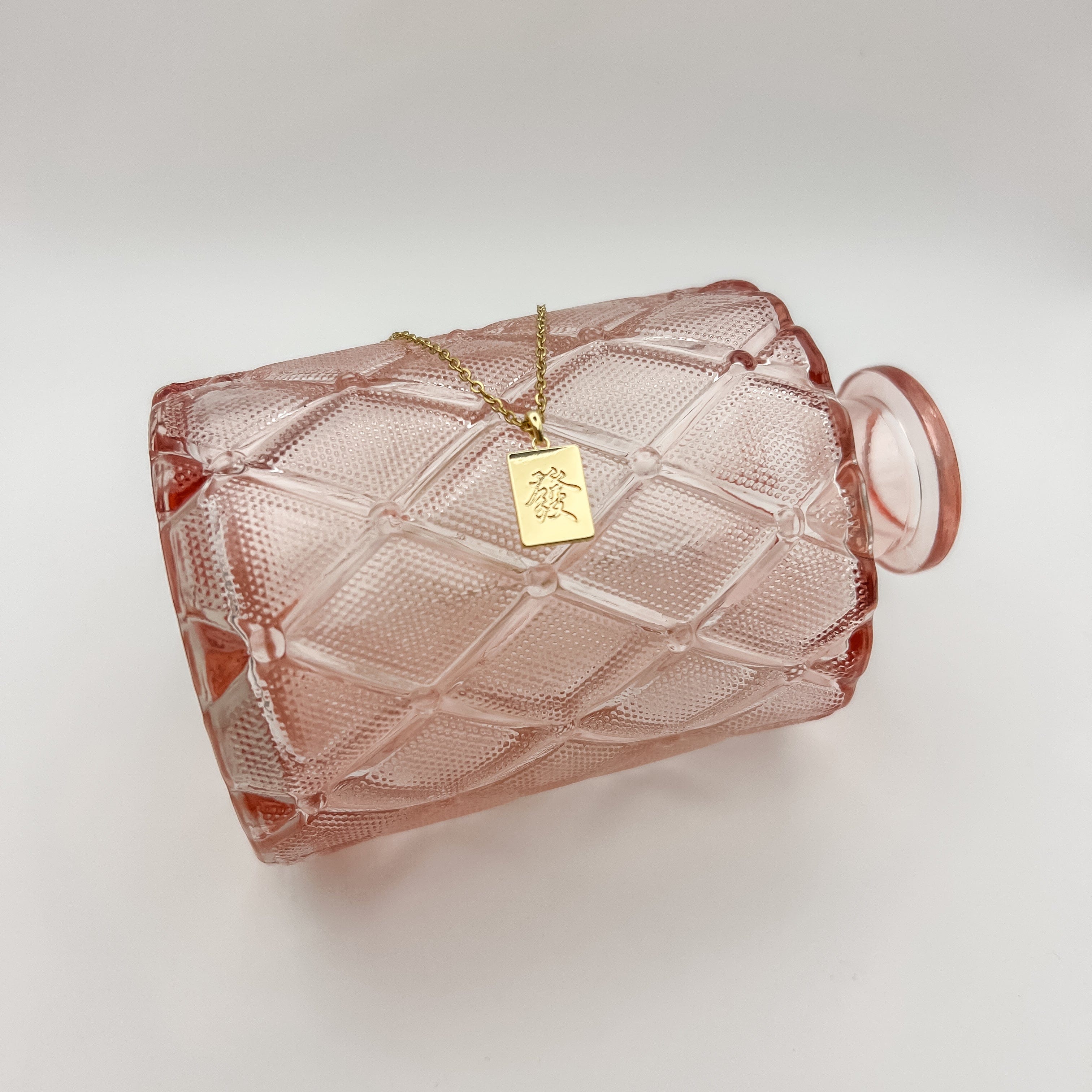 FIONA GRACE Necklaces Fortune Tile Necklace (福)