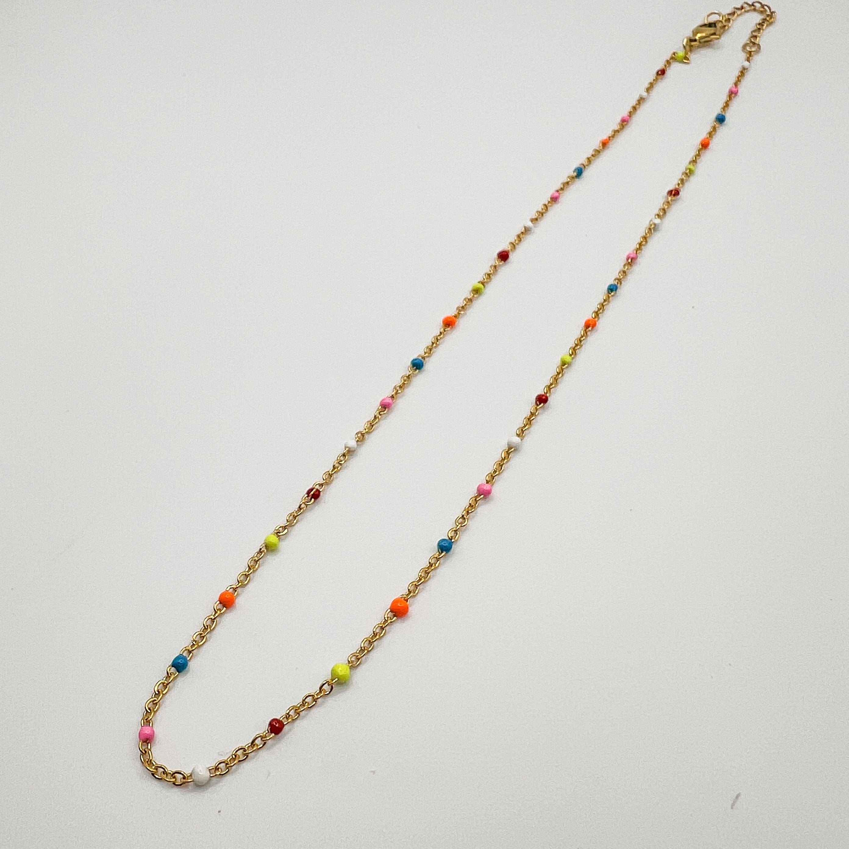 FIONA GRACE Necklaces Poolside Confetti Dainty Chain Necklace