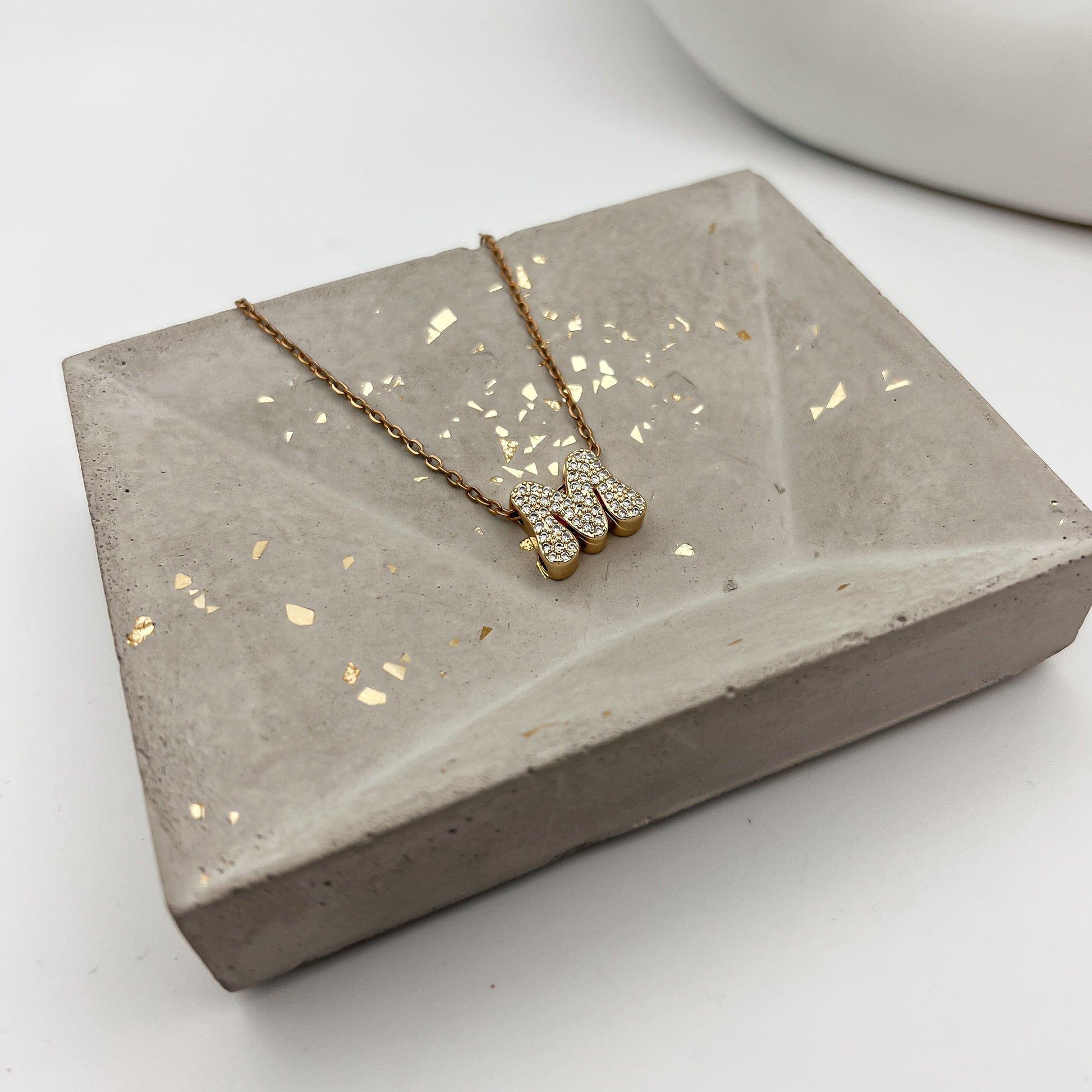 FIONA GRACE Necklaces Sparkle Initial Letter Necklace