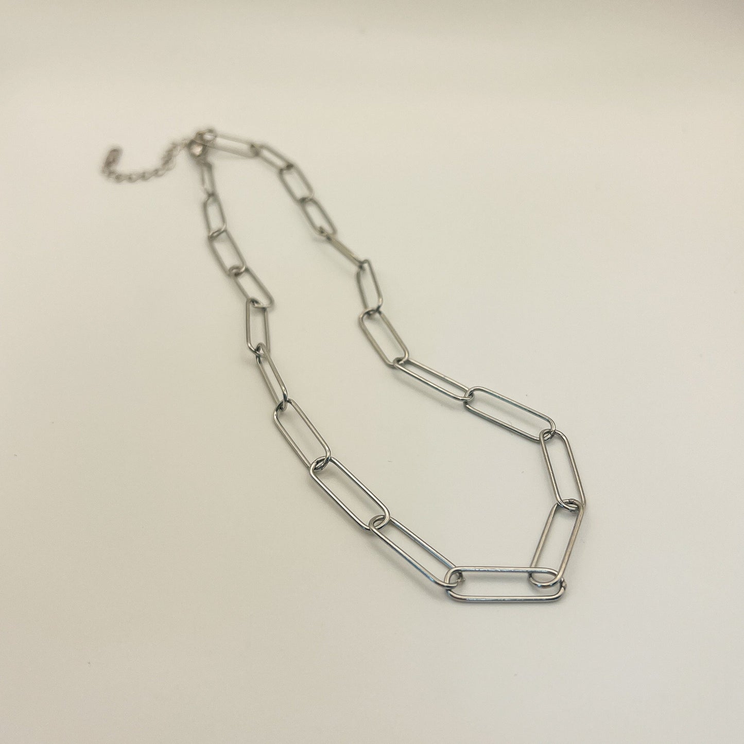 FIONA GRACE Necklaces Stainless Steel Paperclip Chain Necklace 18k Gold OR Stainless Steel