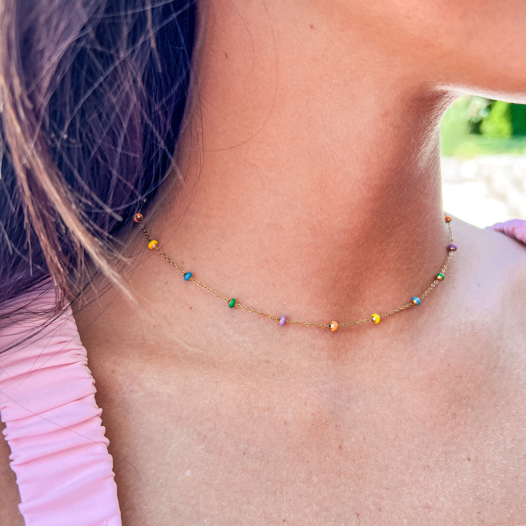 FIONA GRACE Necklaces Summer Sorbet Satellite Chain Necklace