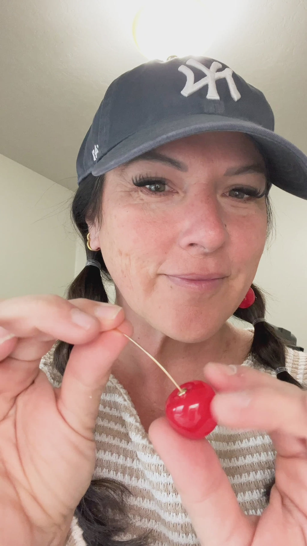 Cherry Drop Earrings