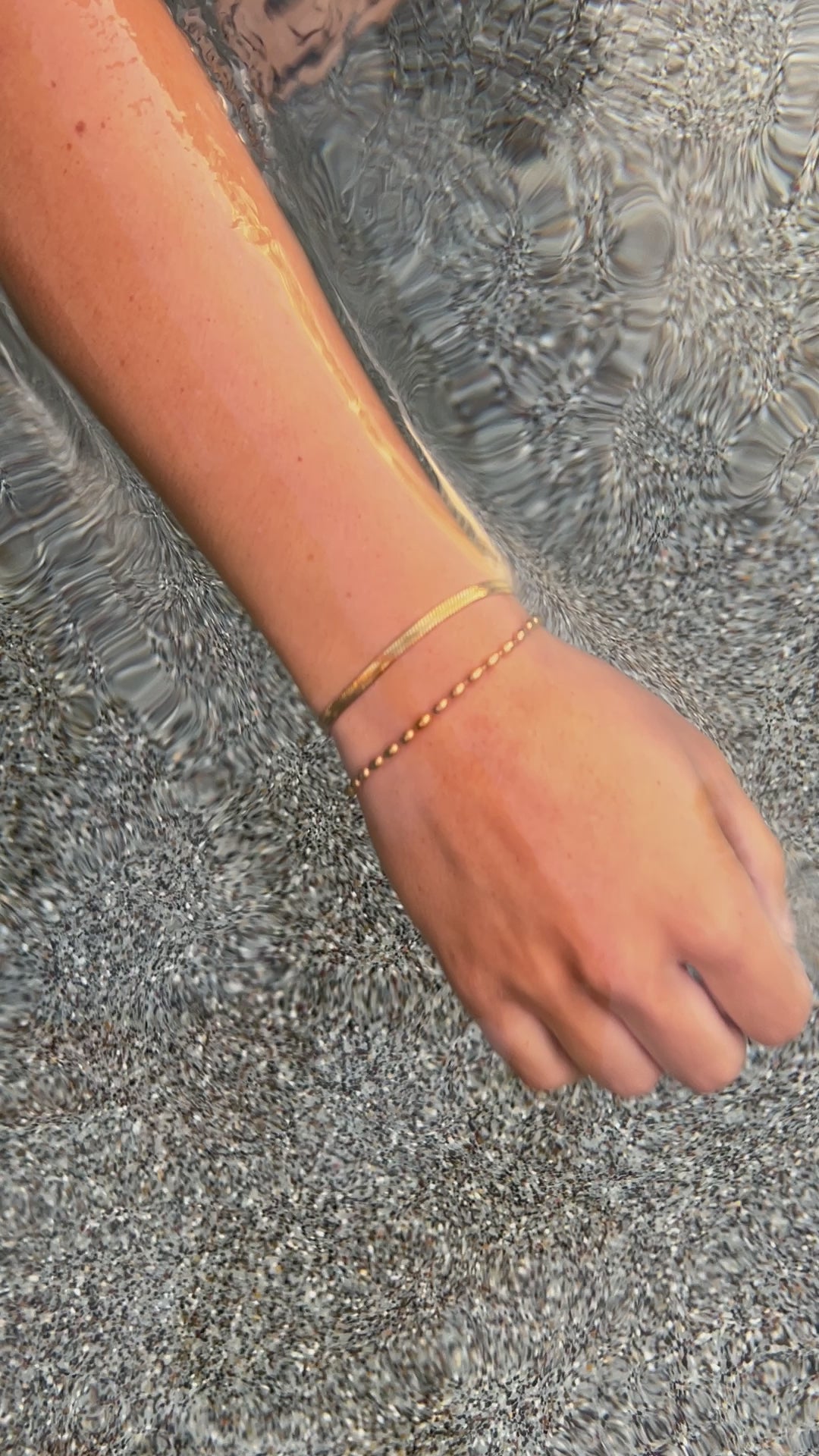 Herringbone Snake Chain Bracelet- Waterproof